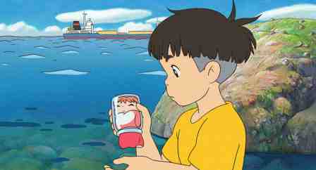 Sosuke and Ponyo in a jar